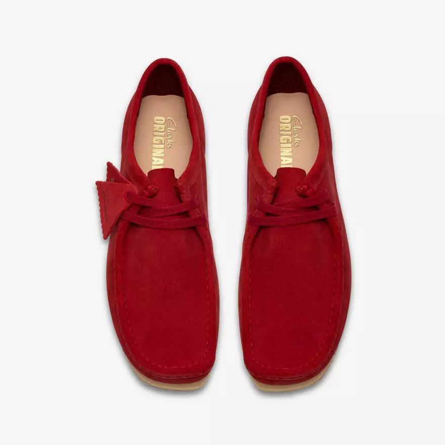 Wallabee de hombre en ante rojo intenso Wallabee de hombre en ante rojo intenso