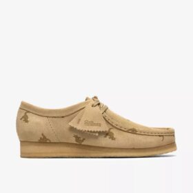 Wallabee para hombre con estampado combinado de arce