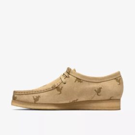 Wallabee para hombre con estampado combinado de arce