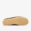 Wallabee para hombre de cuero marrón oscuro