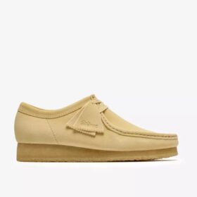 Wallabee para hombre en ante amarillo pálido
