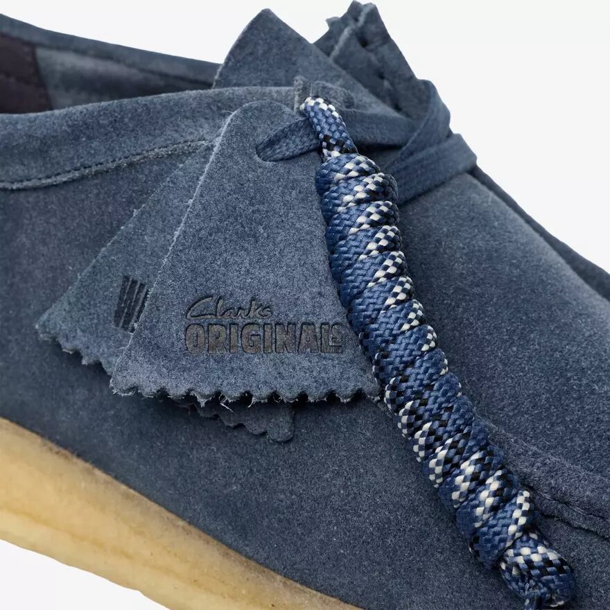 Wallabee para hombre en ante azul denim Wallabee para hombre en ante azul denim