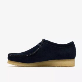Wallabee para hombre en ante azul marino