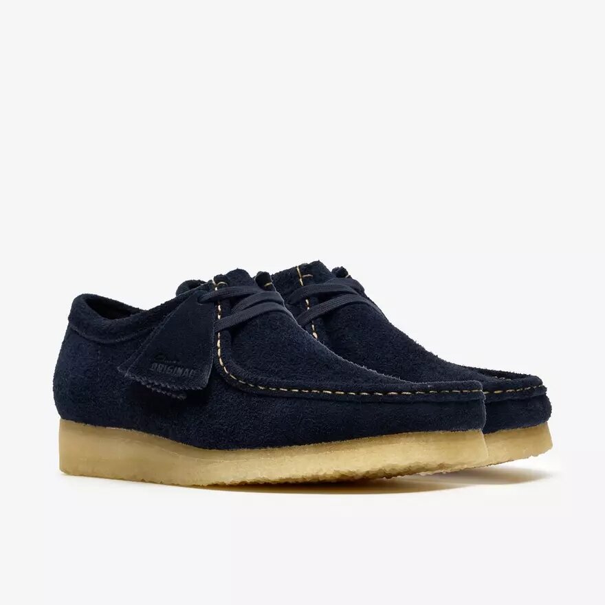 Wallabee para hombre en ante azul marino Wallabee para hombre en ante azul marino