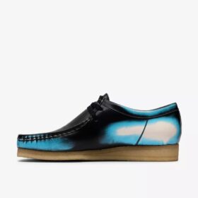 Wallabee para hombre, Wallabees negros con acabado «Brush-Off»