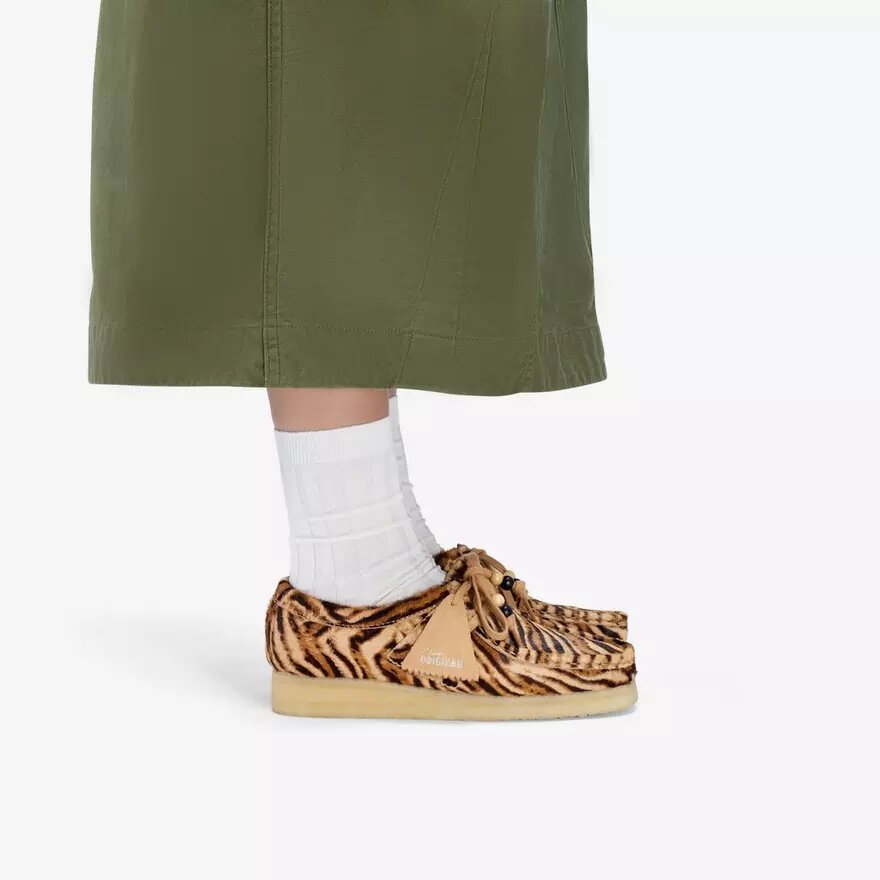 Wallabee para mujer con estampado de tigre Wallabee para mujer con estampado de tigre