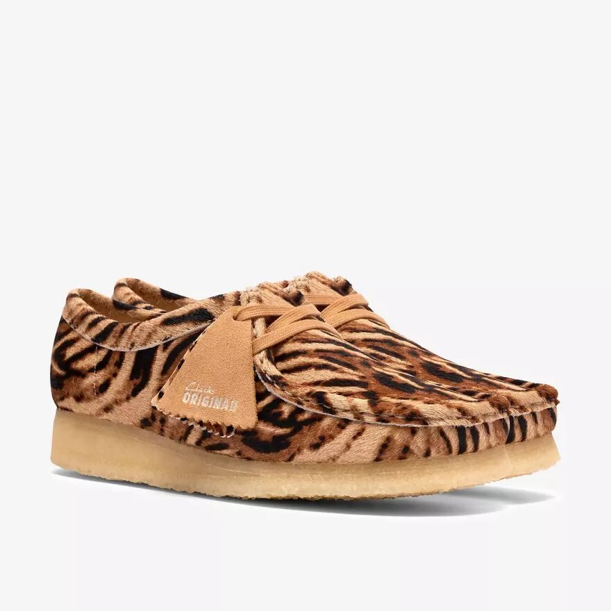 Wallabee para mujer con estampado de tigre Wallabee para mujer con estampado de tigre