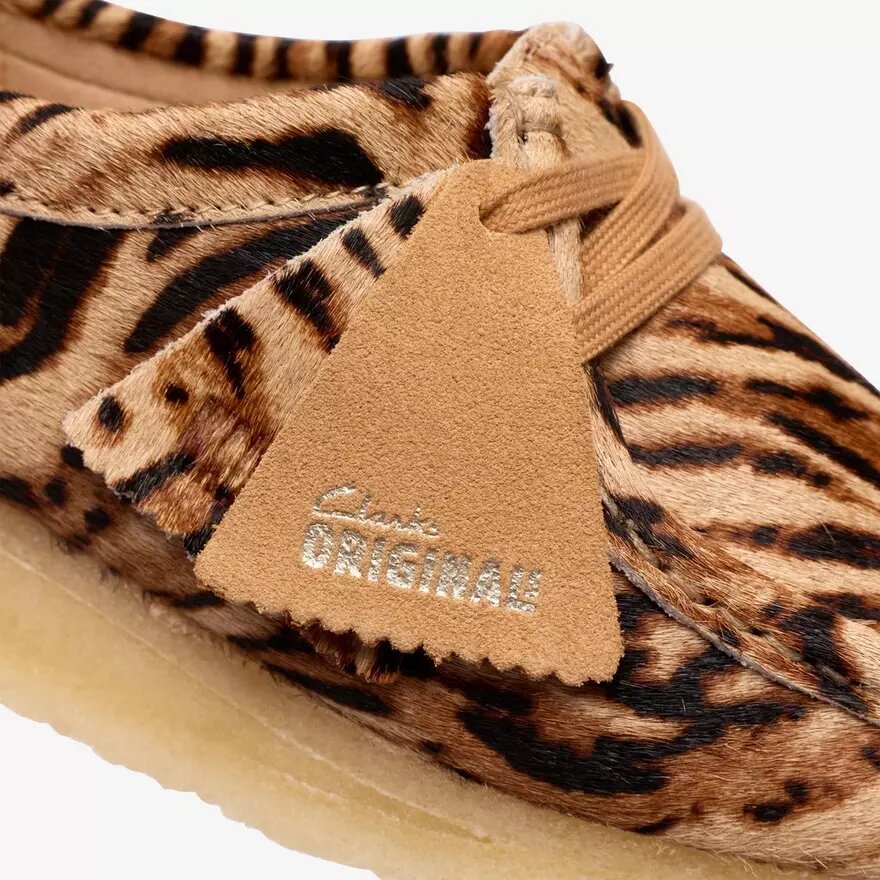 Wallabee para mujer con estampado de tigre Wallabee para mujer con estampado de tigre