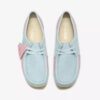 Wallabee para mujer con rayas azul pálido y rosa Wallabee para mujer con rayas azul pálido y rosa