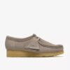 Wallabee para mujer en ante gris pálido