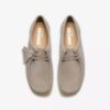 Wallabee para mujer en ante gris pálido