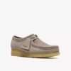 Wallabee para mujer en ante gris pálido