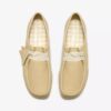 Wallabee para mujer en piel amarillo pálido