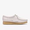 Wallabee para mujer en piel de grano blanco Wallabee para mujer en piel de grano blanco