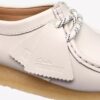 Wallabee para mujer en piel de grano blanco Wallabee para mujer en piel de grano blanco