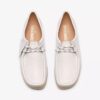 Wallabee para mujer en piel de grano blanco Wallabee para mujer en piel de grano blanco