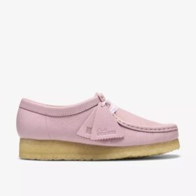 Wallabee para mujer en piel rosa bebé