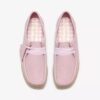 Wallabee para mujer en piel rosa bebé