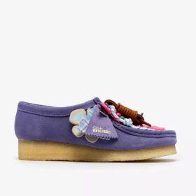 Wallabee para mujer: Wallabees morados con detalles llamativos
