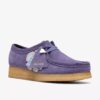 Wallabee para mujer: Wallabees morados con detalles llamativos Wallabee para mujer: Wallabees morados con detalles llamativos
