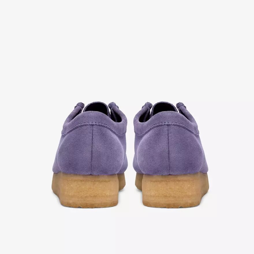 Wallabee para mujer: Wallabees morados con detalles llamativos Wallabee para mujer: Wallabees morados con detalles llamativos