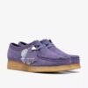 Wallabee para mujer: Wallabees morados con detalles llamativos Wallabee para mujer: Wallabees morados con detalles llamativos