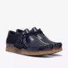 Wallabee para niños mayores, charol azul marino Wallabee para niños mayores, charol azul marino