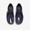 Wallabee para niños mayores, charol azul marino Wallabee para niños mayores, charol azul marino