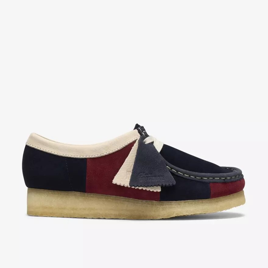 Wallabees de mujer con rayas azul marino Wallabees de mujer con rayas azul marino