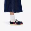 Wallabees de mujer con rayas azul marino Wallabees de mujer con rayas azul marino