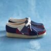 Wallabees de mujer con rayas azul marino Wallabees de mujer con rayas azul marino