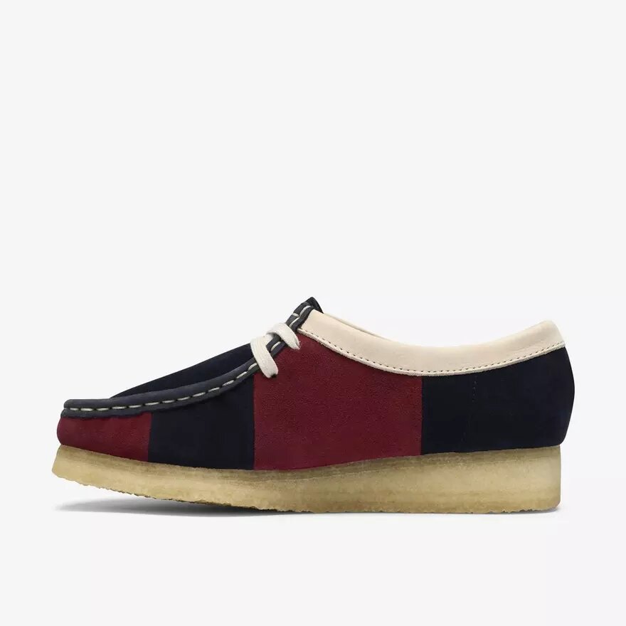 Wallabees de mujer con rayas azul marino Wallabees de mujer con rayas azul marino