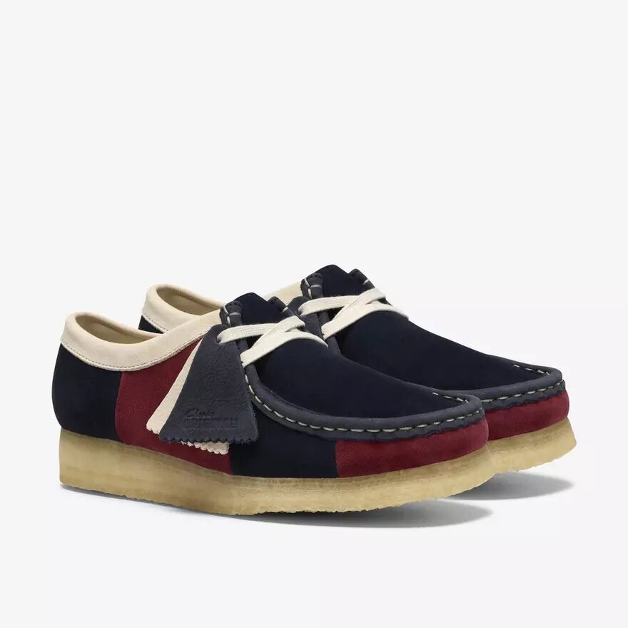 Wallabees de mujer con rayas azul marino Wallabees de mujer con rayas azul marino