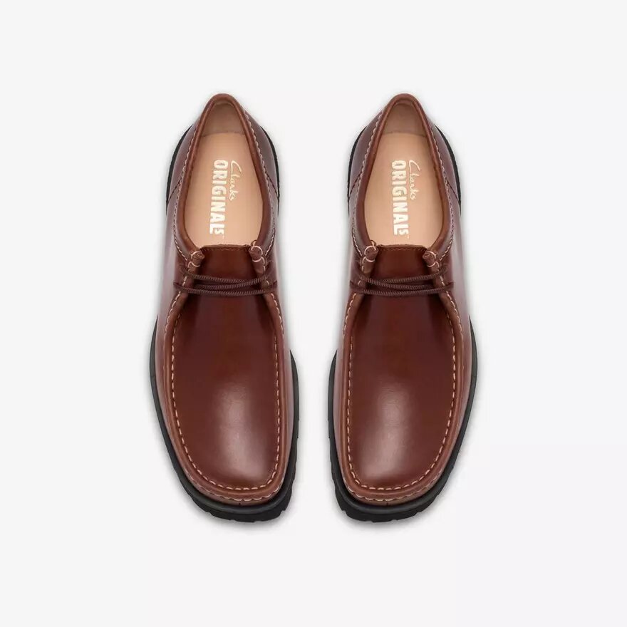 Wallabees Walla Yukoner de cuero marrón para hombre Wallabees Walla Yukoner de cuero marrón para hombre