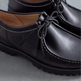 Wallabees Walla Yukoner de cuero negro para hombre