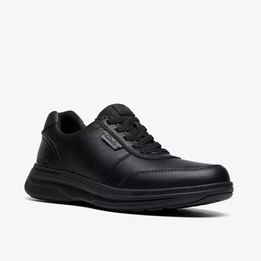 Zapatilla de cordones Craftwell para hombre en piel negra | clarks Zapatilla de cordones Craftwell para hombre en piel negra | clarks