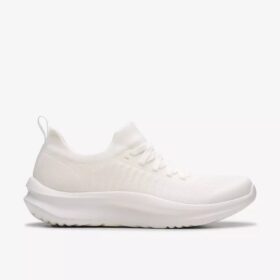 Zapatillas blancas con cordones Solevana para mujer