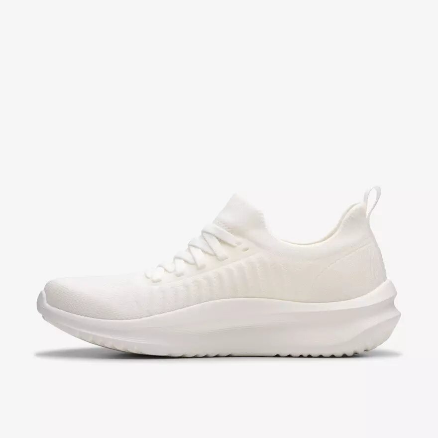 Zapatillas blancas con cordones Solevana para mujer Zapatillas blancas con cordones Solevana para mujer