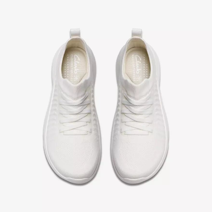 Zapatillas blancas con cordones Solevana para mujer Zapatillas blancas con cordones Solevana para mujer
