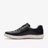 Zapatillas con cordones Mapstone de cuero negro para hombre Zapatillas con cordones Mapstone de cuero negro para hombre