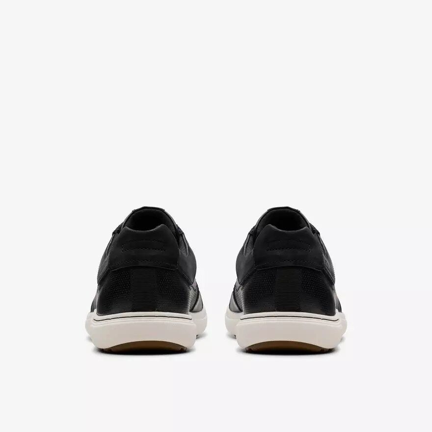 Zapatillas con cordones Mapstone de cuero negro para hombre Zapatillas con cordones Mapstone de cuero negro para hombre