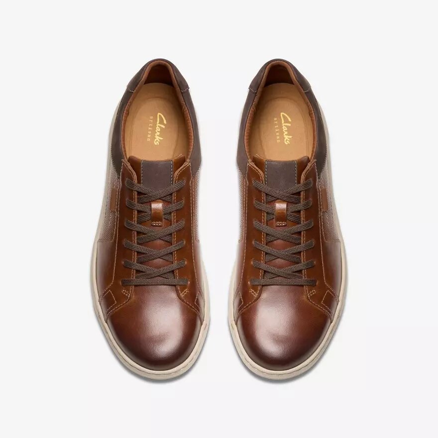 Zapatillas con cordones Mapstone de piel color tostado para hombre Zapatillas con cordones Mapstone de piel color tostado para hombre