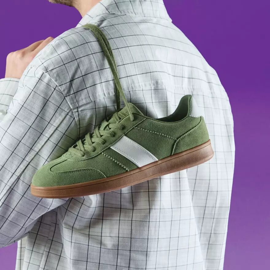 Zapatillas de ante Seco Speed para hombre en verde Zapatillas de ante Seco Speed para hombre en verde