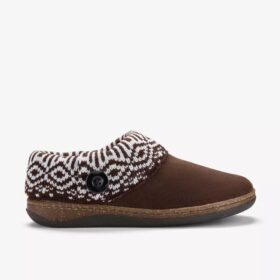 Zapatillas de casa de mujer Willowdean Sweater en marrón oscuro