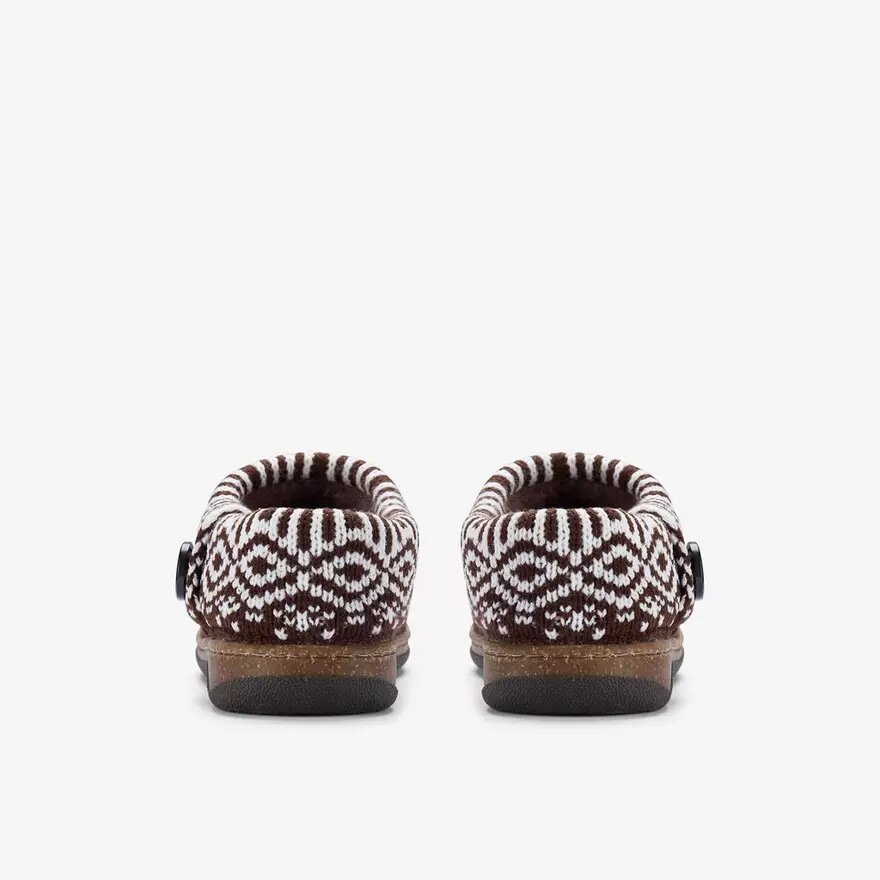Zapatillas de casa de mujer Willowdean Sweater en marrón oscuro Zapatillas de casa de mujer Willowdean Sweater en marrón oscuro