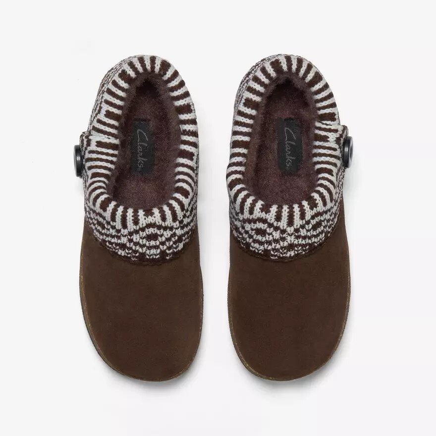 Zapatillas de casa de mujer Willowdean Sweater en marrón oscuro Zapatillas de casa de mujer Willowdean Sweater en marrón oscuro