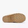 Zapatillas de casa de punto Stockinette para mujer en color caqui