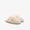 Zapatillas de casa de punto Stockinette para mujer en color caqui