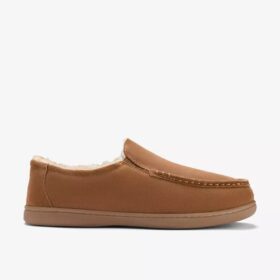 Zapatillas de casa Gorstan Step para hombre en color coñac
