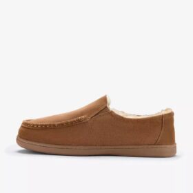 Zapatillas de casa Gorstan Step para hombre en color coñac
